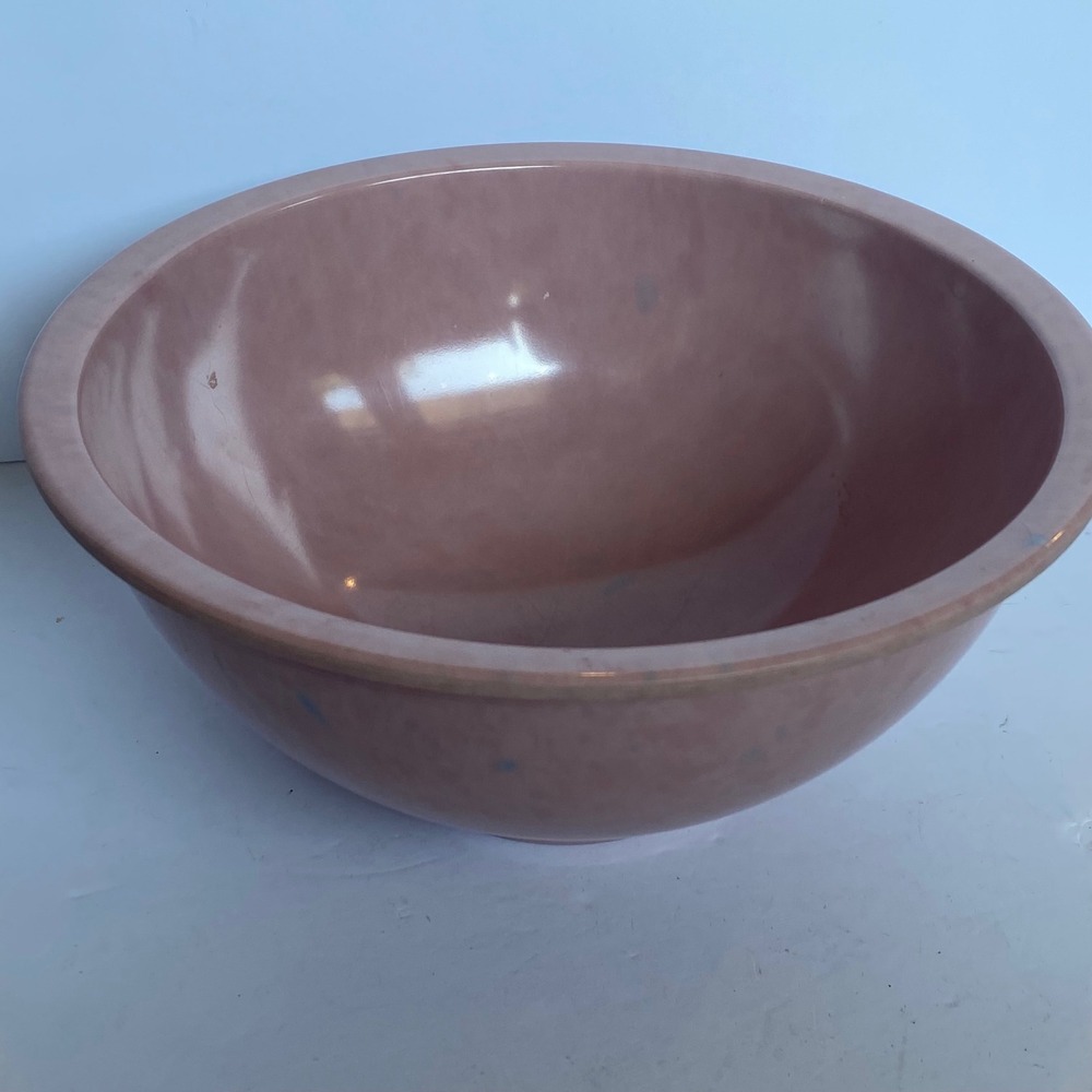 Vintage Texas Ware Melamine Mixing Bowl USA 118 Pink Confetti Speckle MCM
